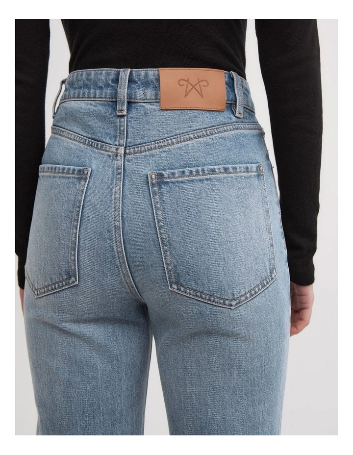 Slim Leg Jeans in Sky Blue Wash image 5
