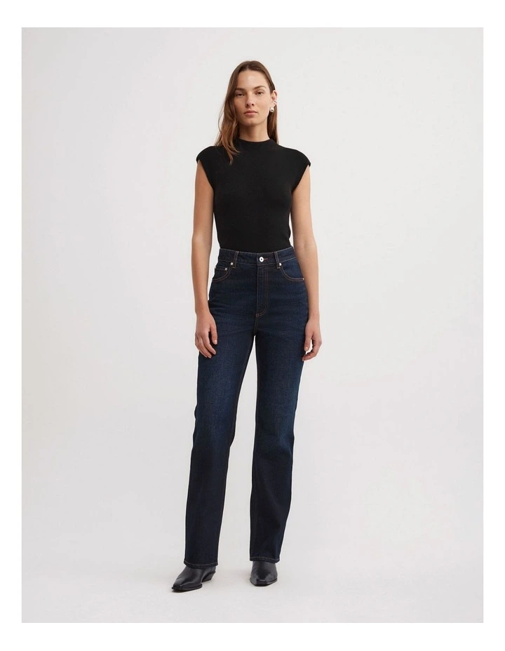 Slim Leg Jeans in Ink image 4