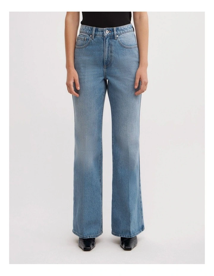 Baby Flare Jeans in Vintage Sky Wash image 2