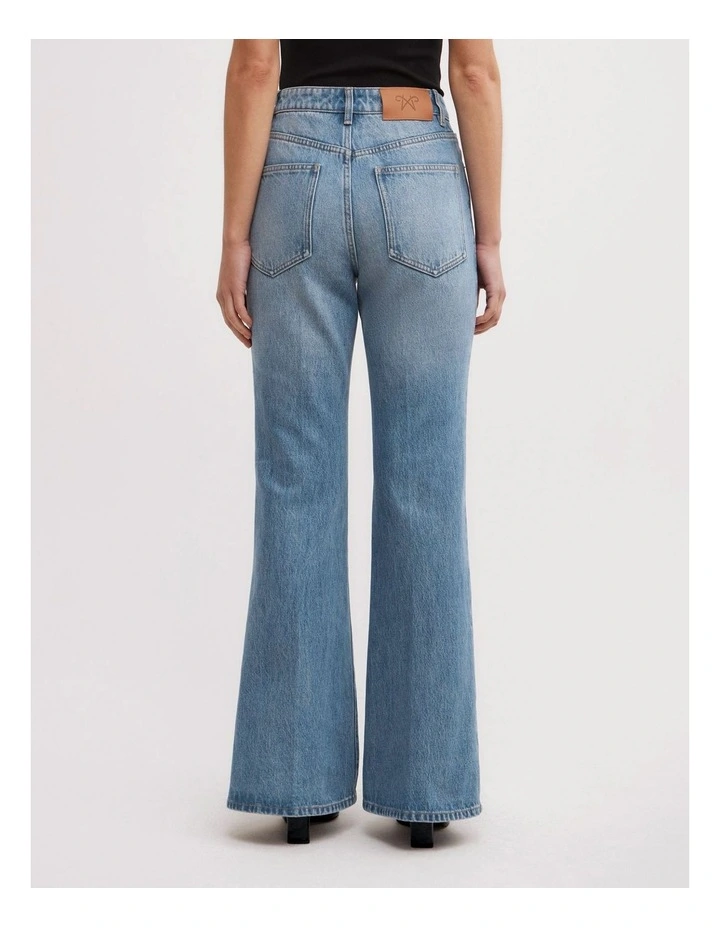 Baby Flare Jeans in Vintage Sky Wash image 5