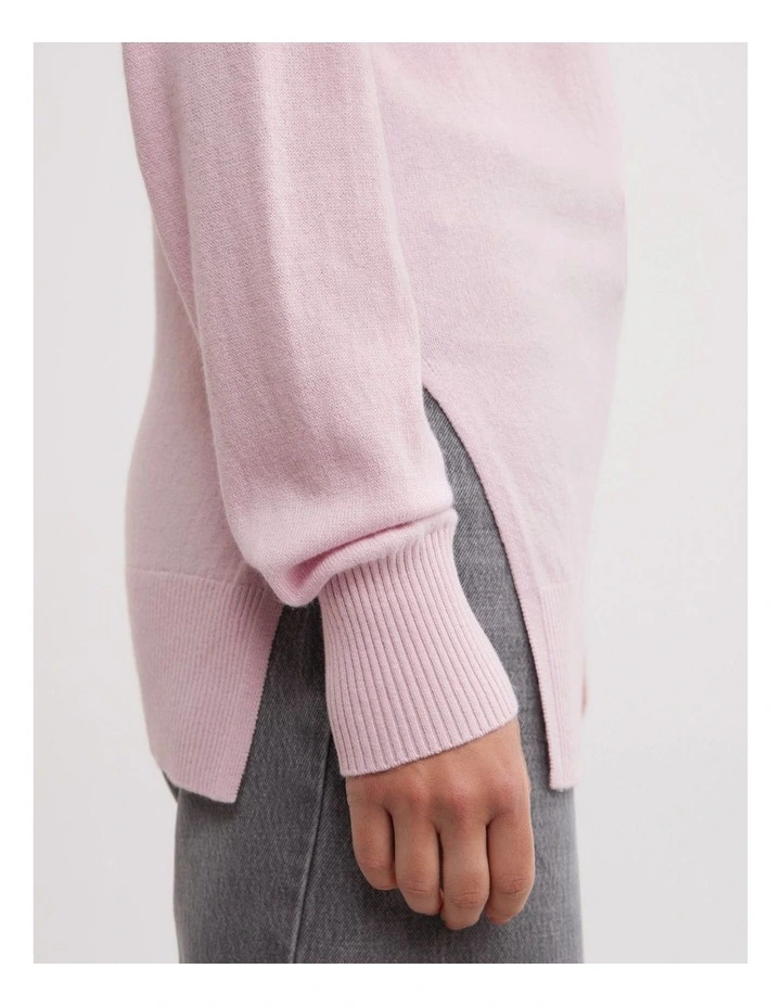 One Shoulder Knit in Ballet image 3
