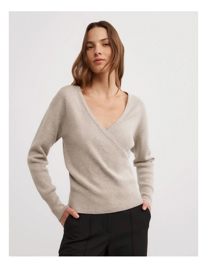Wrap Front Knit in Sienna Marle image 3