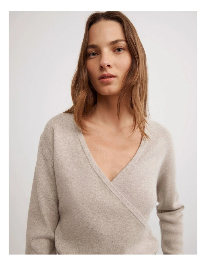 Wrap Front Knit in Sienna Marle image 4