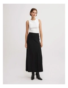 Clean Maxi Skirt in Black