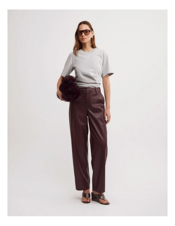 Wrap T-shirt in Light Grey Marle image 2