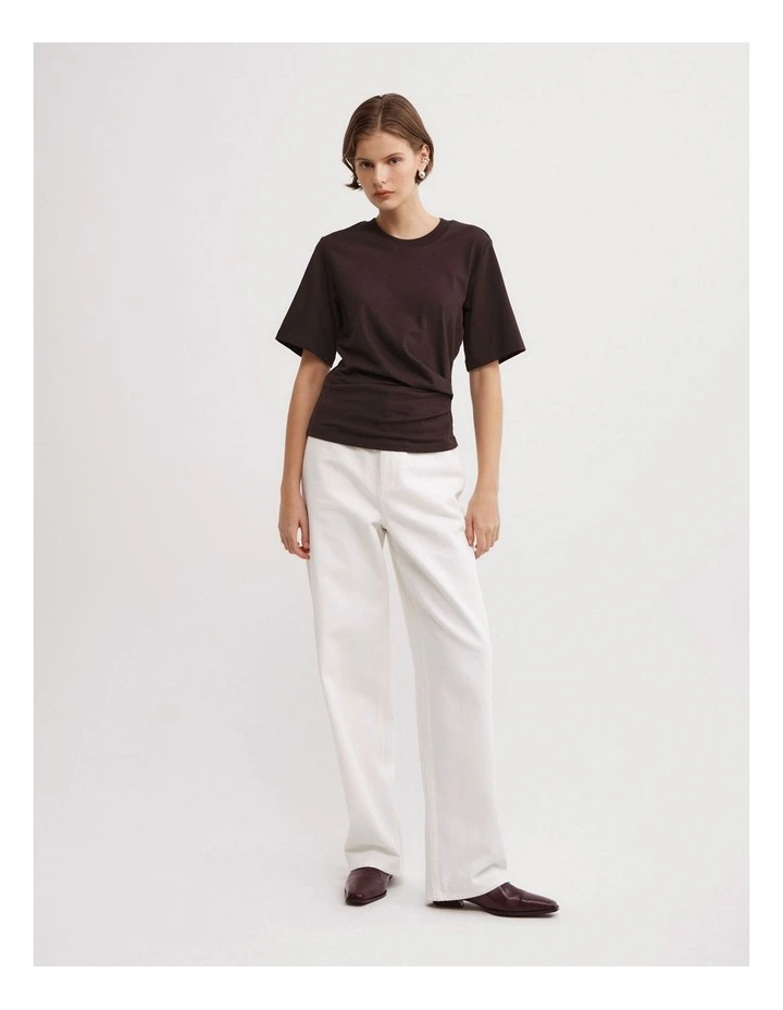 Wrap T-shirt in Espresso image 2