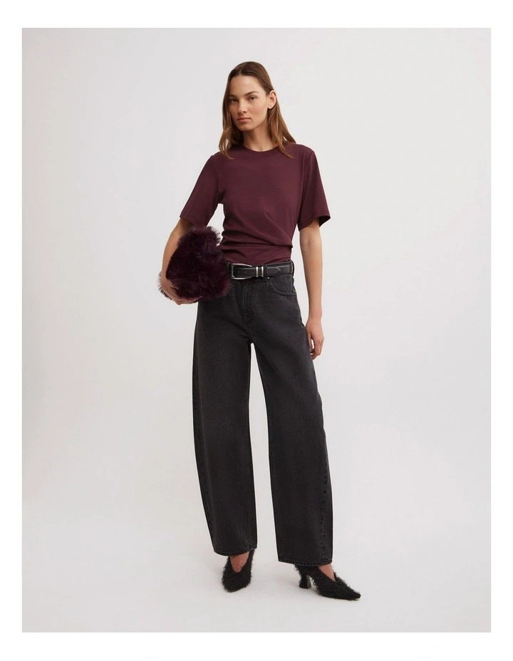 Wrap T-shirt in Wine image 2