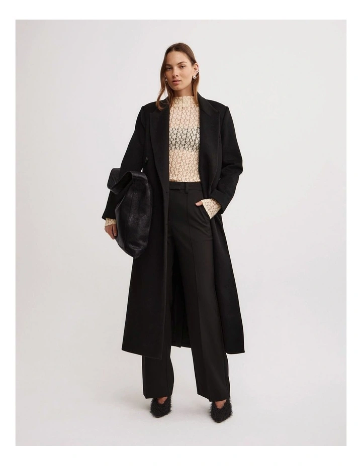 Textured Long Sleeve Top in Vanilla image 2