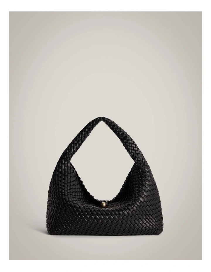 Isla Weave Bag in Black image 1