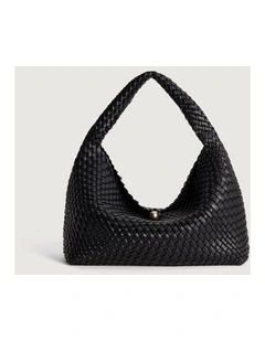Isla Weave Bag in Black