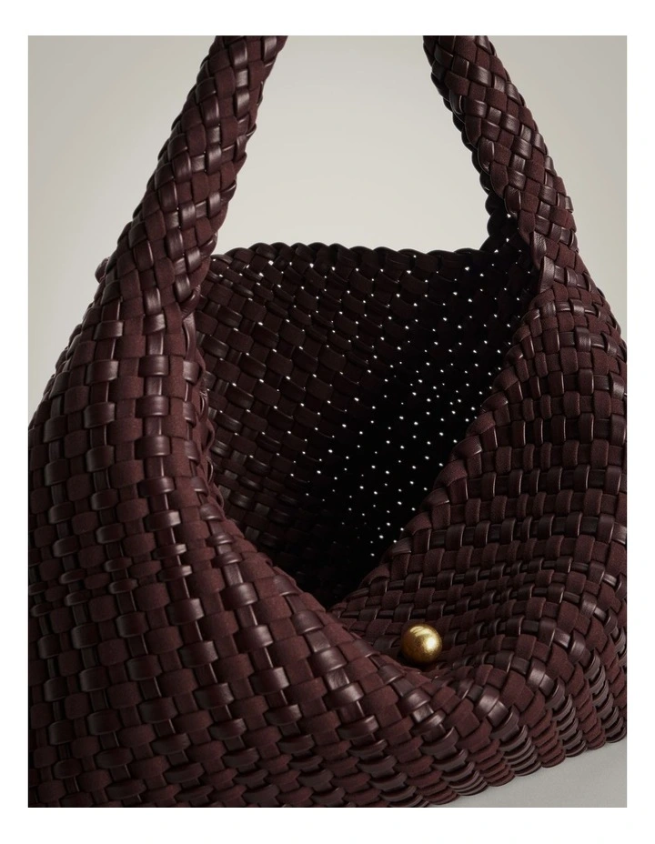 Isla Weave Bag in Fig image 3