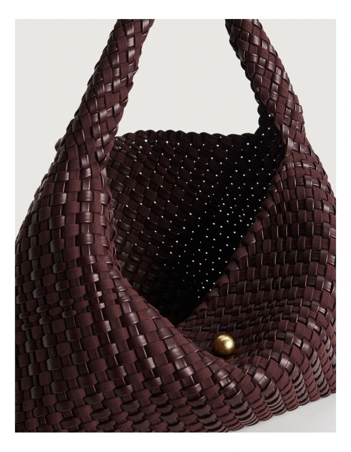 Isla Weave Bag in Fig image 3