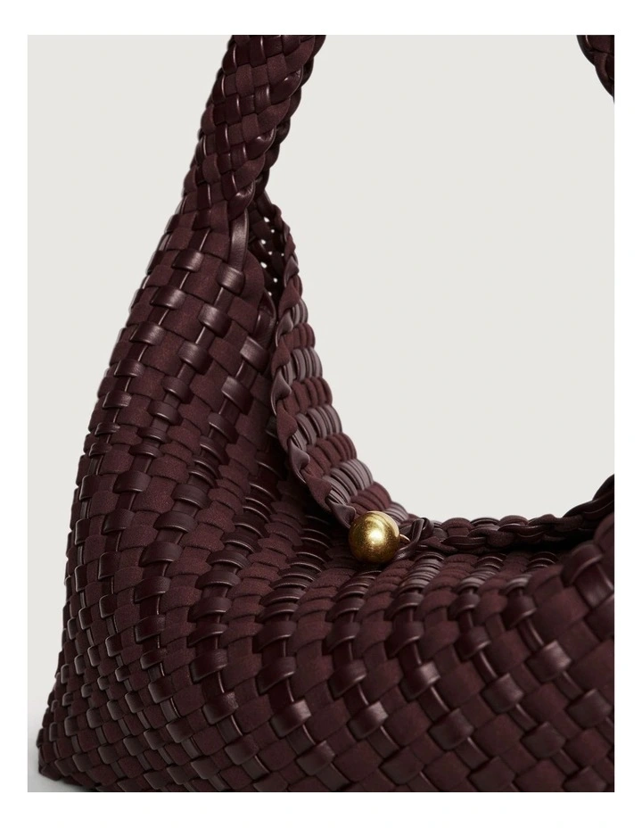 Isla Weave Bag in Fig image 4