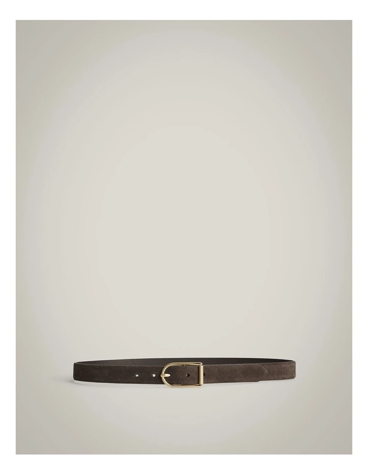 Iris Suede Belt in Espresso image 1