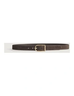 Iris Suede Belt in Espresso