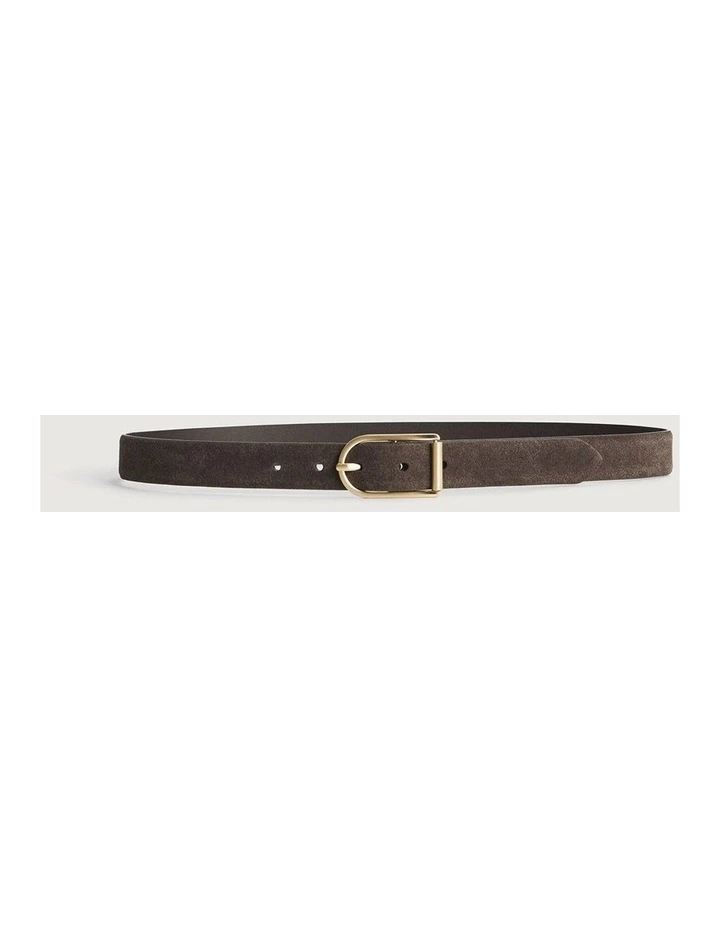 Iris Suede Belt in Espresso image 1