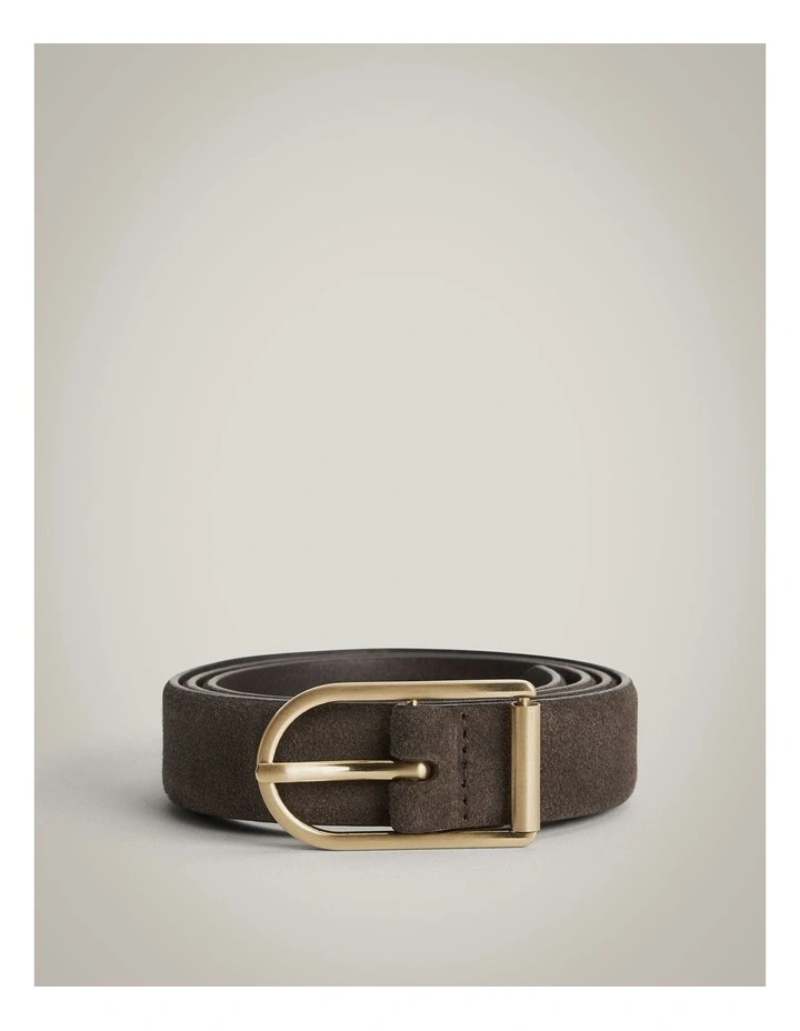 Iris Suede Belt in Espresso image 3