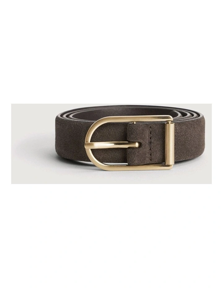 Iris Suede Belt in Espresso image 3