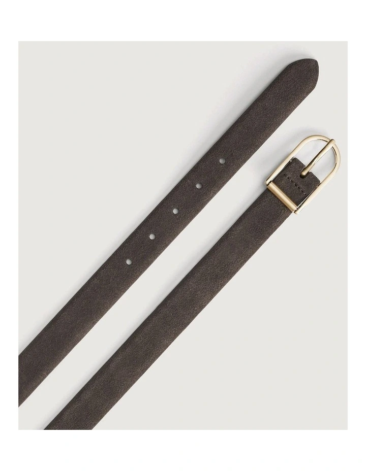 Iris Suede Belt in Espresso image 4