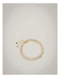 Tanya Bracelet Set in Gold