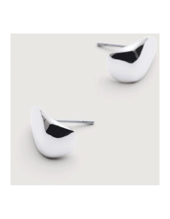 Hayley Huggie Earring Set in Silver image 4