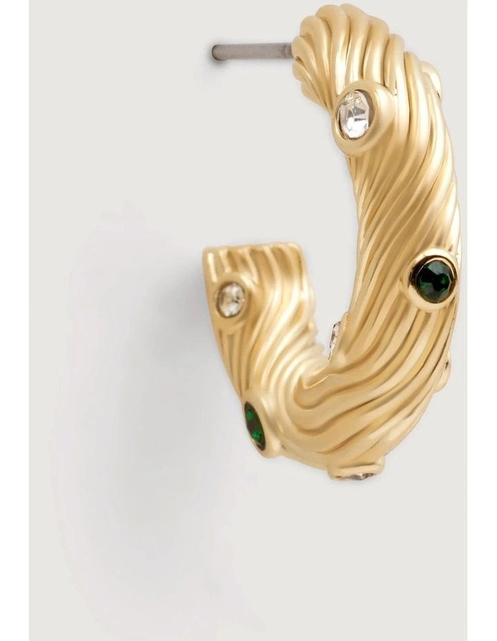 Rumi Hoop Earring in Gold image 3