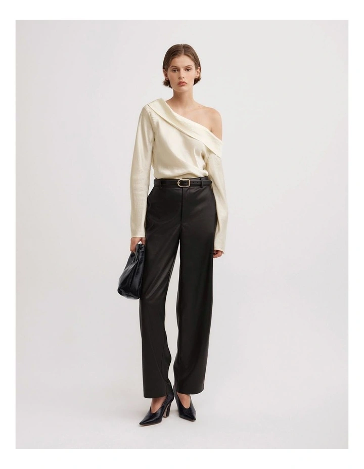 Asymmetric Shoulder Top in Chalk image 2