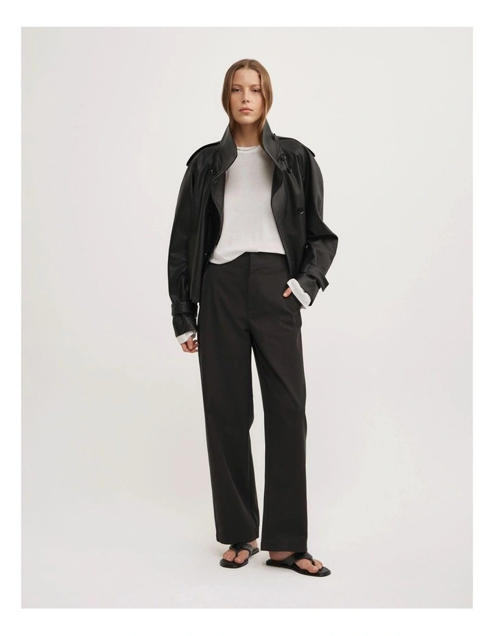 Barrel Leg Pant in Black image 4