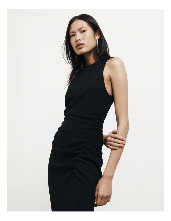 Ruch Crew Neck Dress in Black image 2