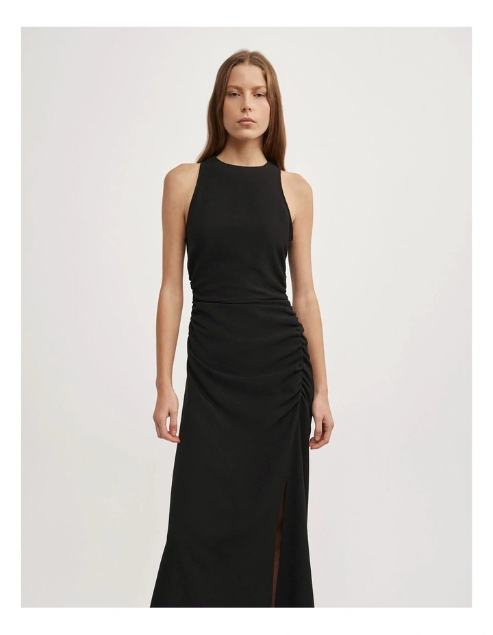 Ruch Crew Neck Dress in Black image 4