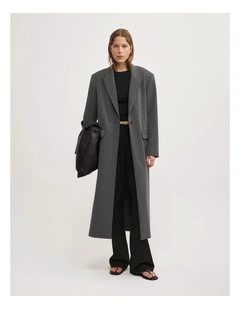 Blazer Coat in Charcoal