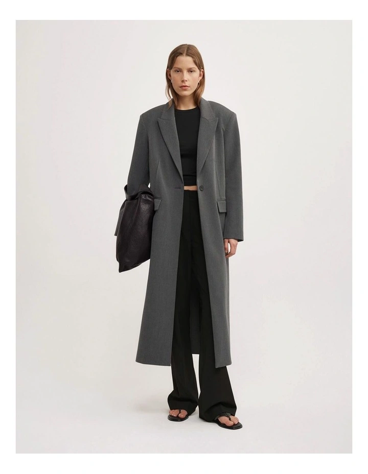 Blazer Coat in Charcoal image 1