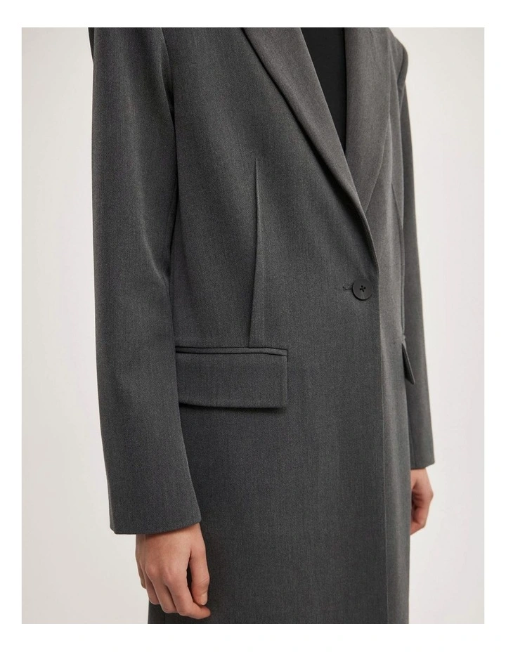 Blazer Coat in Charcoal image 4