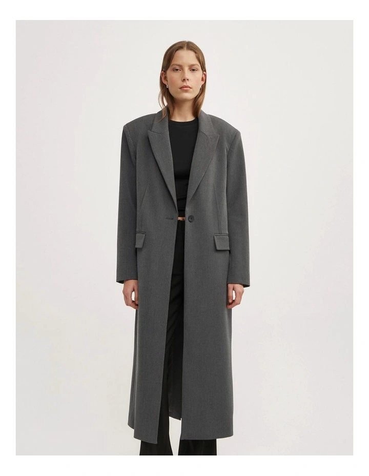 Blazer Coat in Charcoal image 5