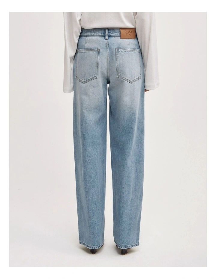 Mid Rise Wide Leg Jean in Soft Blue image 6