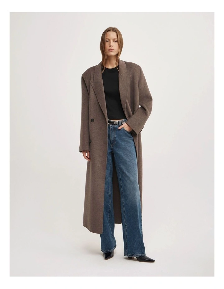 Mid Rise Wide Leg Jean in Tinted Wash Denim image 1