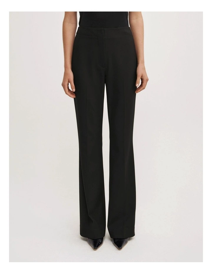Slim Flare Pant in Black image 2