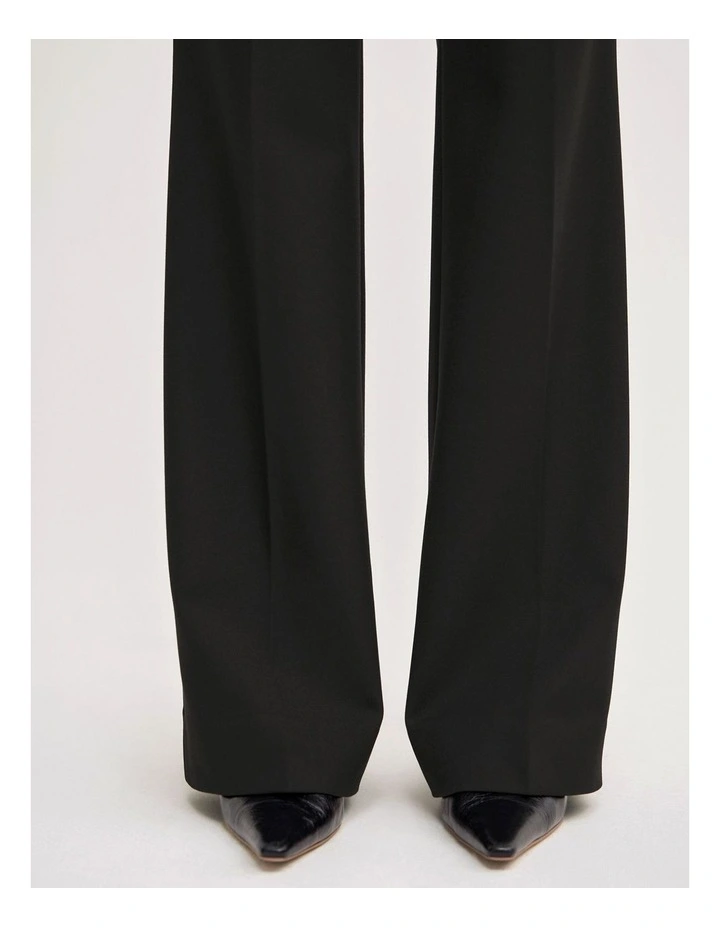 Slim Flare Pant in Black image 4