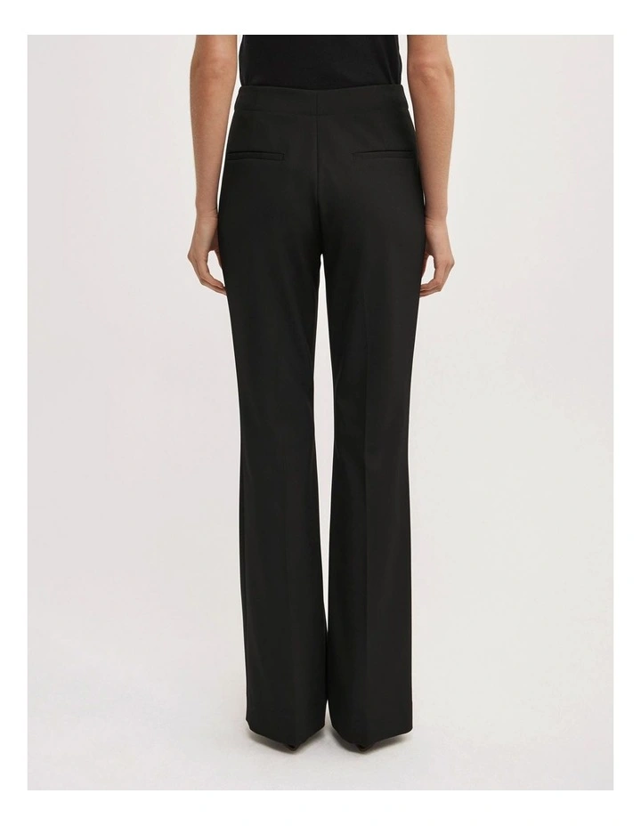 Slim Flare Pant in Black image 6