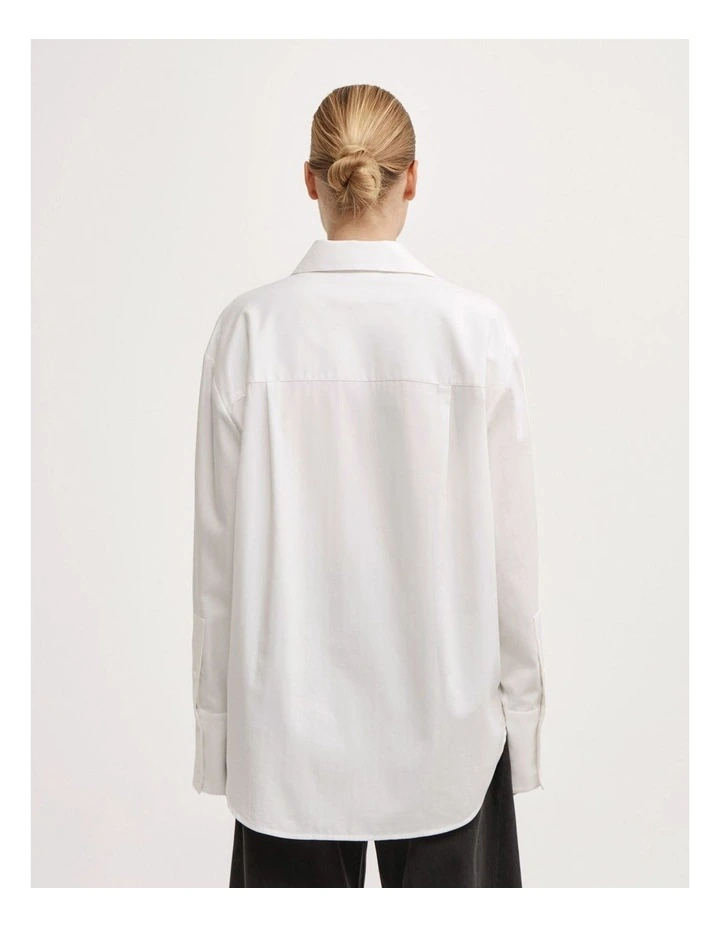 Tuxedo Shirt in Fresh White image 5