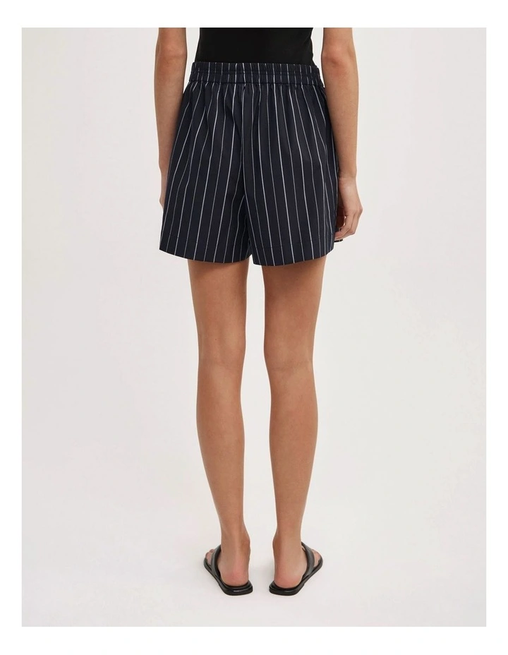 Poplin Boxer Short in Navy Stripe image 5