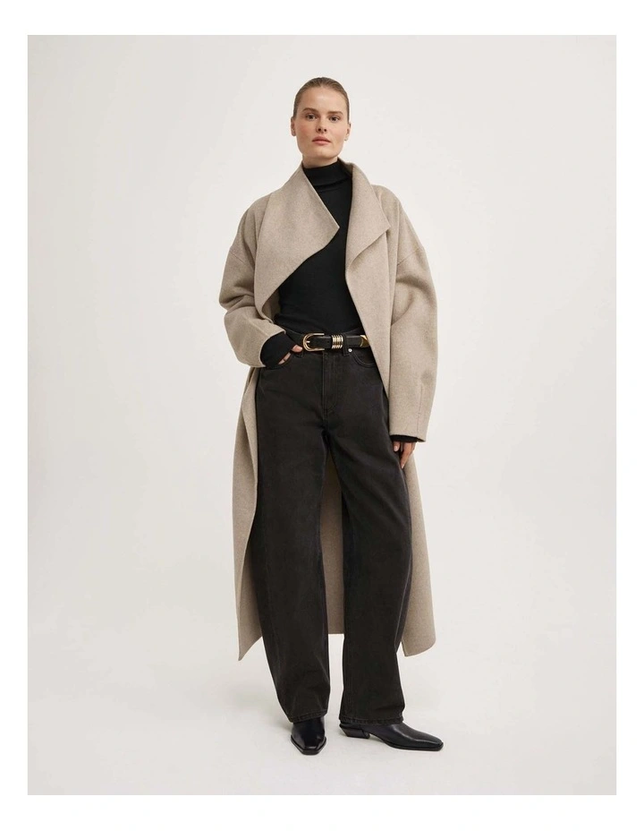 Fine High Neck Top in Black image 4