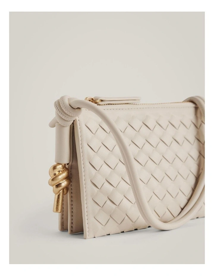Ophelia Weave Bag in Chalk image 3