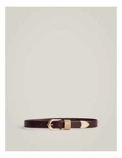 Clarissa Wide Belt in Fig