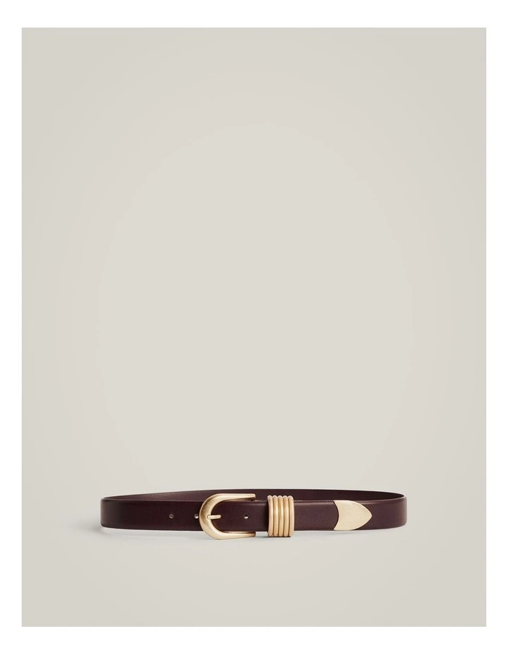 Clarissa Wide Belt in Fig image 1