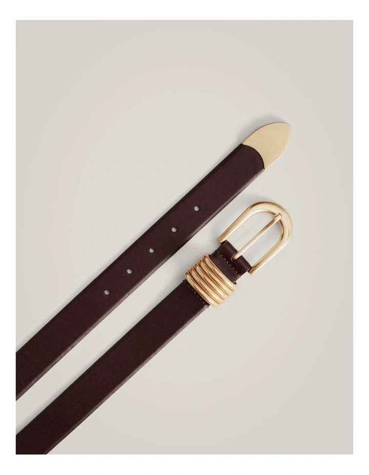 Clarissa Wide Belt in Fig image 4