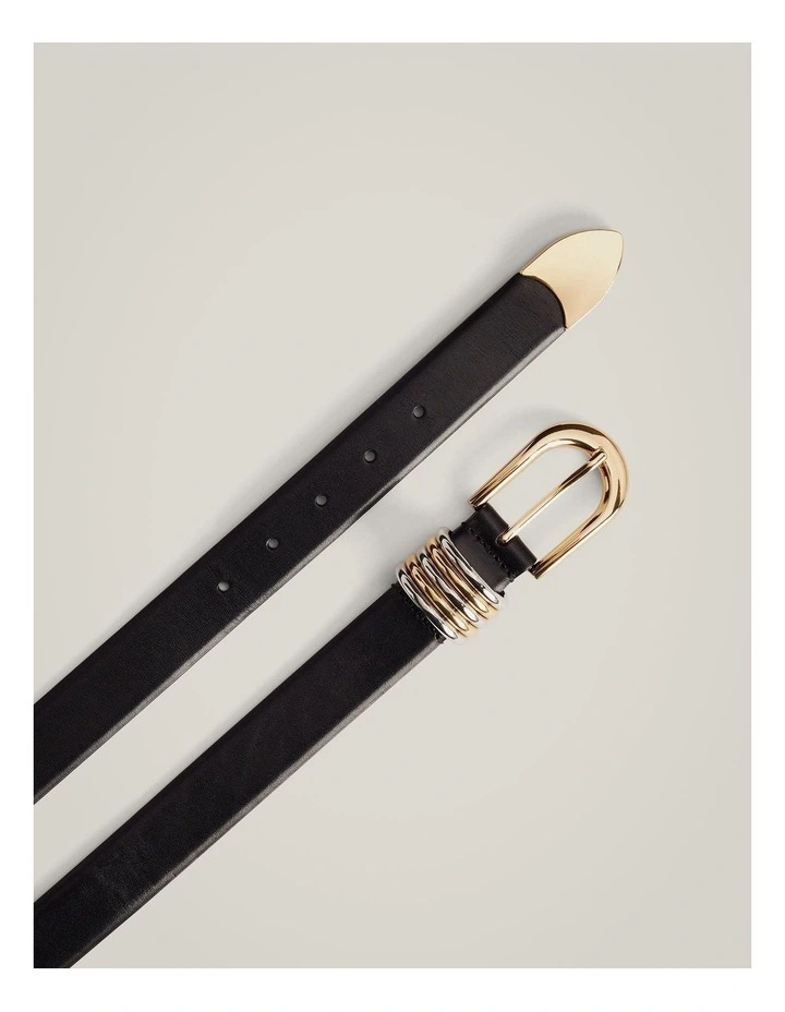 Clarissa Wide Belt in Black Multi image 4