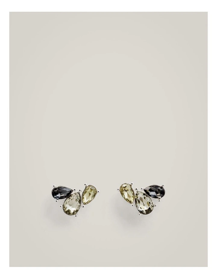 Greta Stud Earrings in Sage image 1