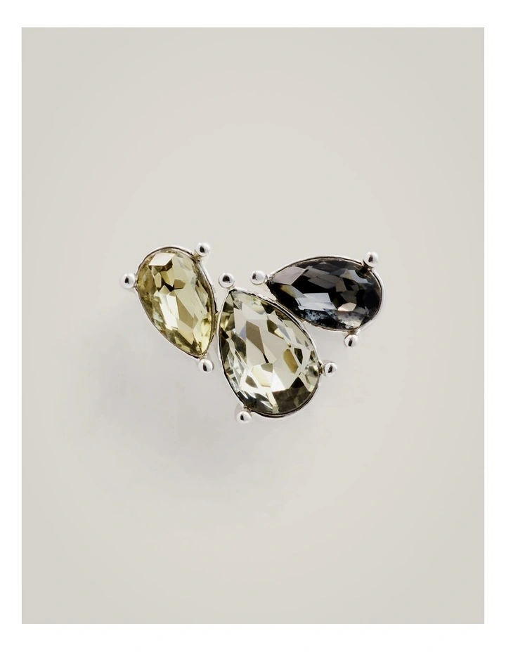 Greta Stud Earrings in Sage image 3