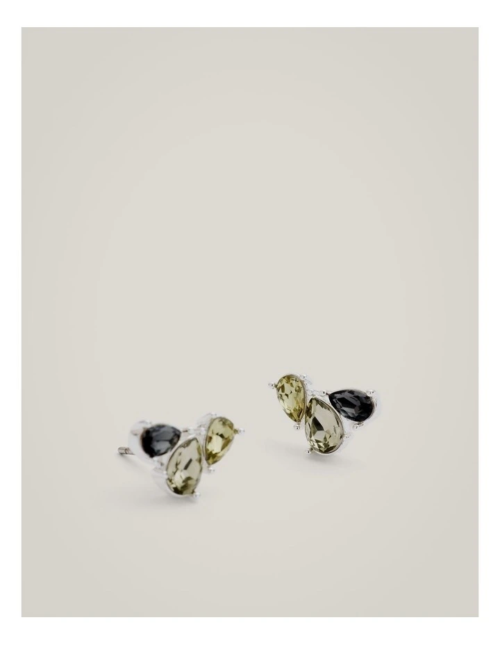 Greta Stud Earrings in Sage image 4